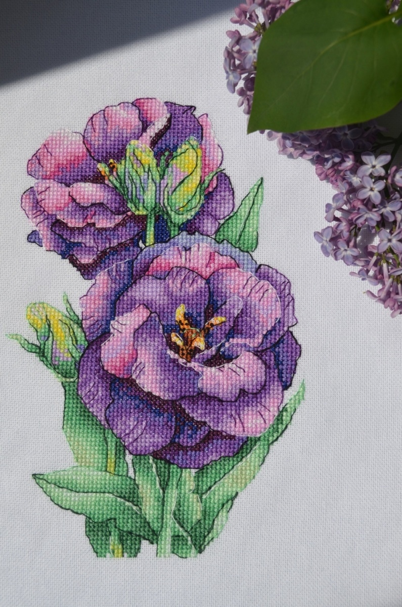 Delicate Purple Cross Stitch Patterns фото 4
