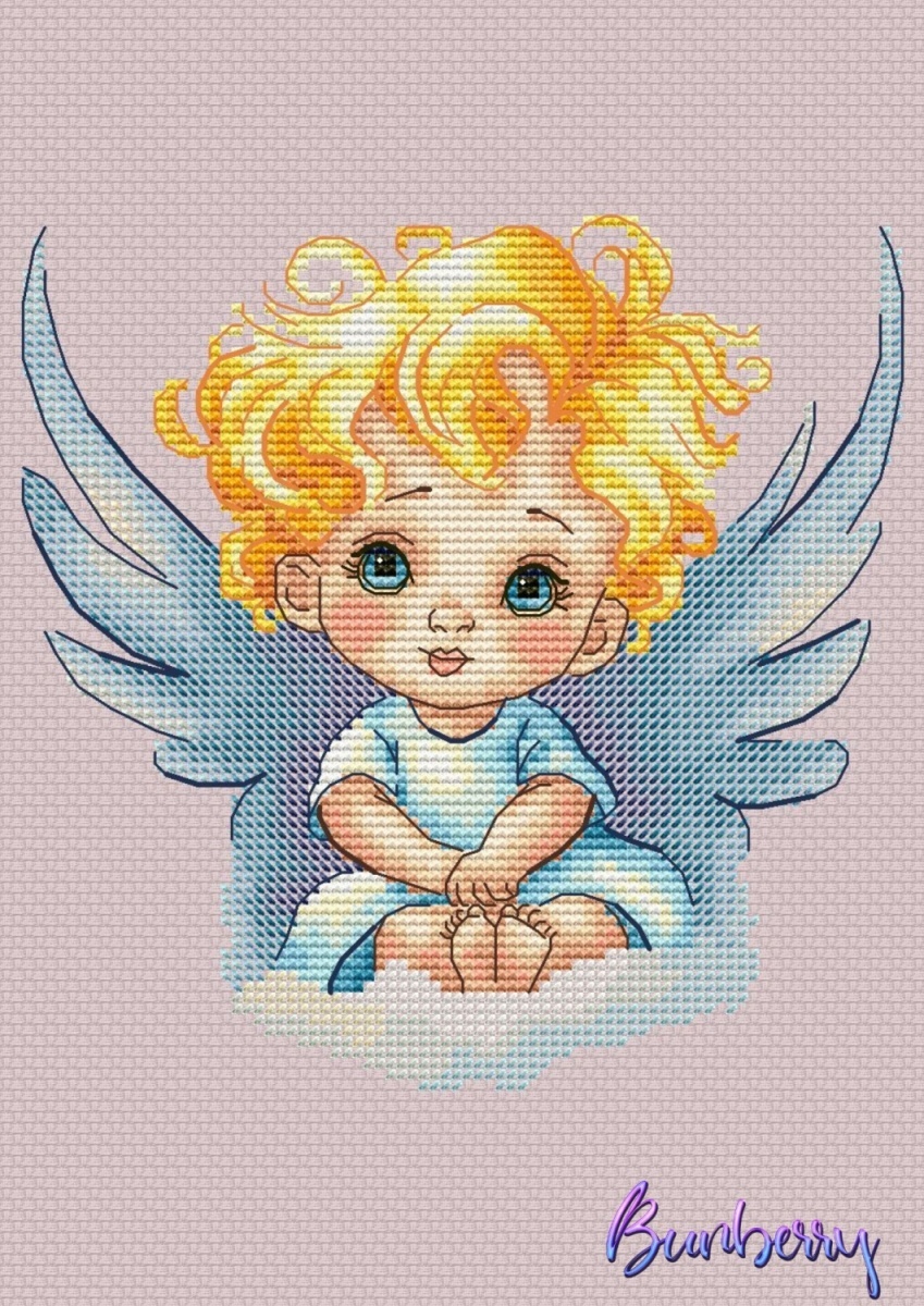 Little Angel Cross Stitch Pattern фото 1