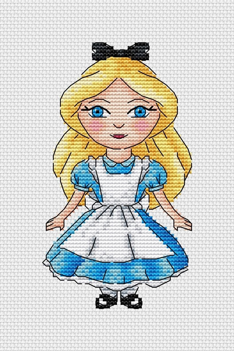 Princess from the Wonderland Cross Stitch Pattern фото 1