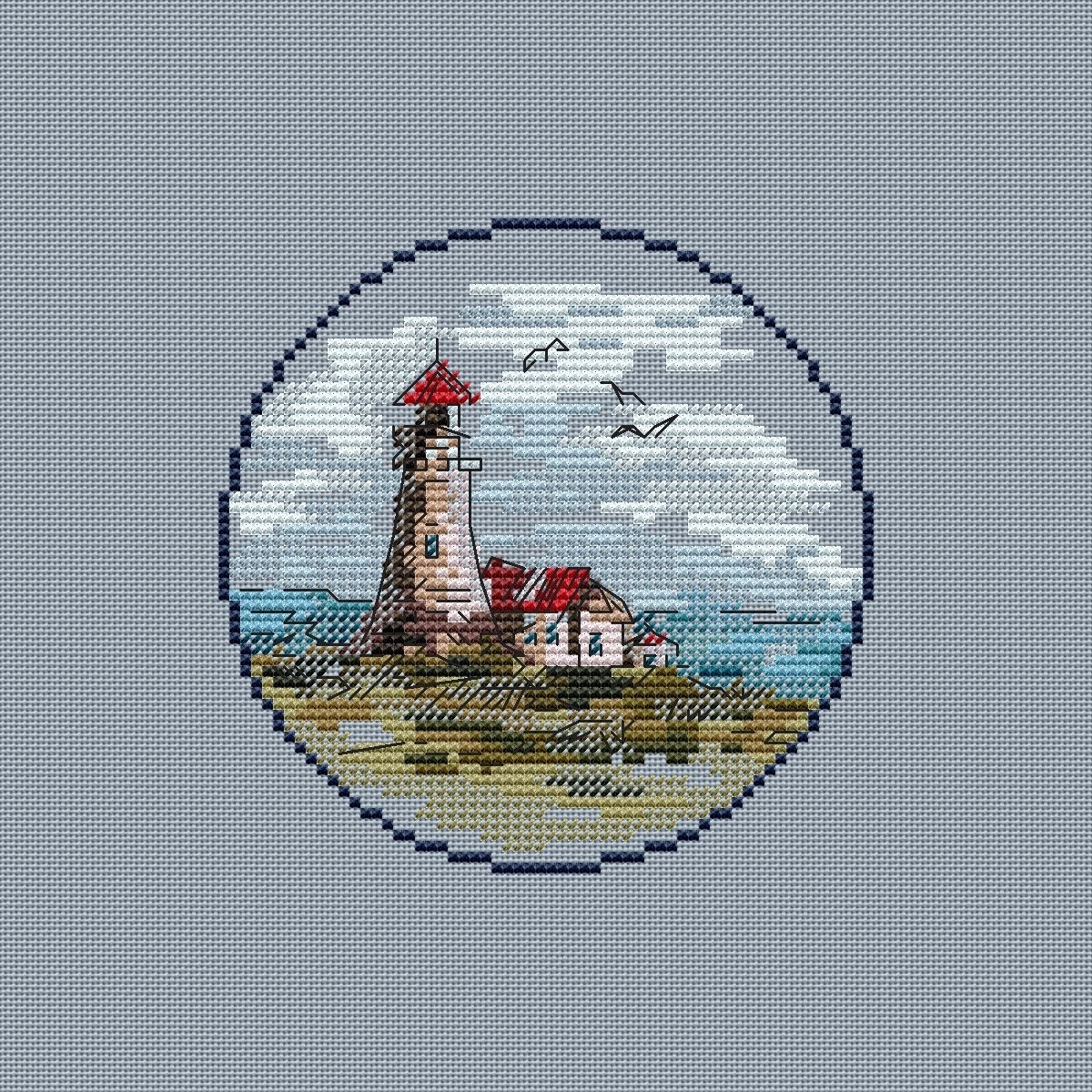 Small Lighthouse 2 Cross Stitch Pattern фото 3