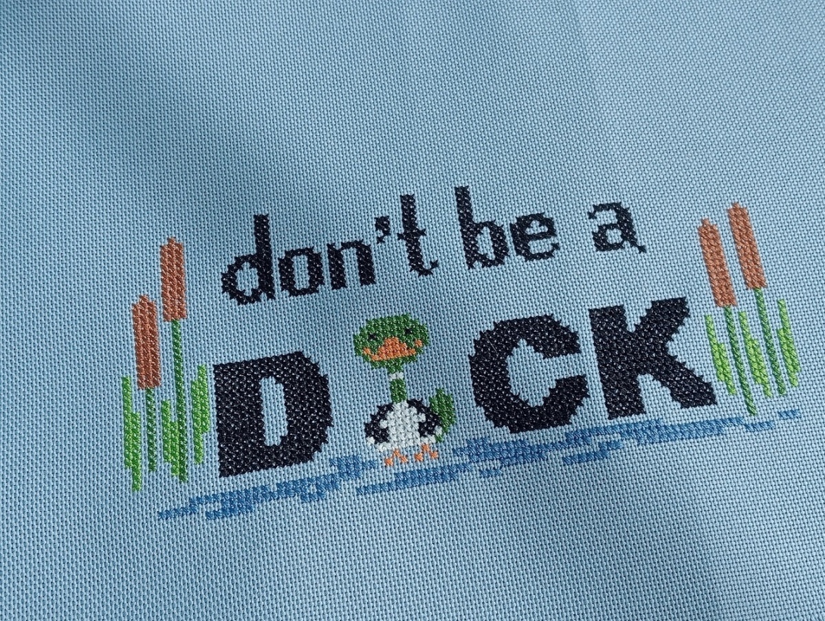 Don`t be a Duck Cross Stitch Pattern фото 9