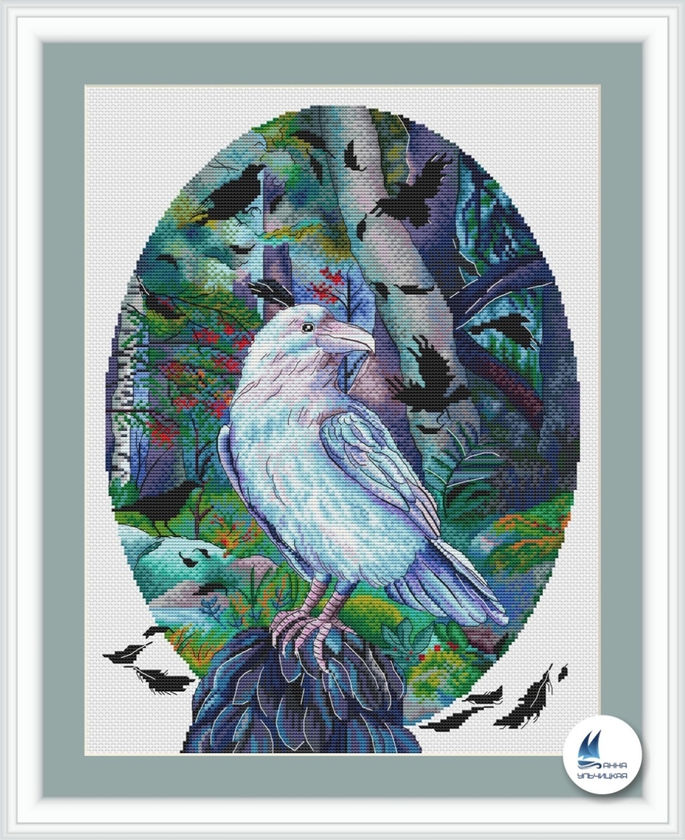 The White Crow Cross Stitch Pattern, code AU-106 Anna Ulchitskaya | Buy  online on 