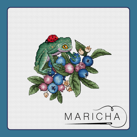 A Frog Cross Stitch Chart фото 1