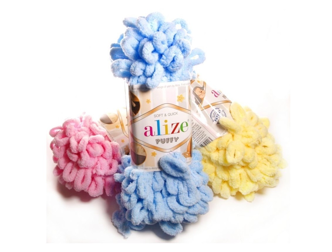 Alize Puffy, 100% Micropolyester 5 Skein Value Pack, 500g фото 1