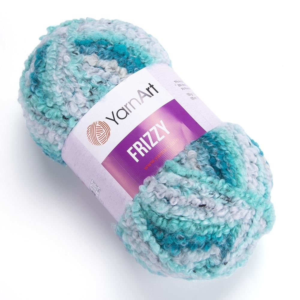 YarnArt Frizzy 77% acrylic, 20% wool, 3% polyester, 3 Skein Value Pack, 450g фото 9