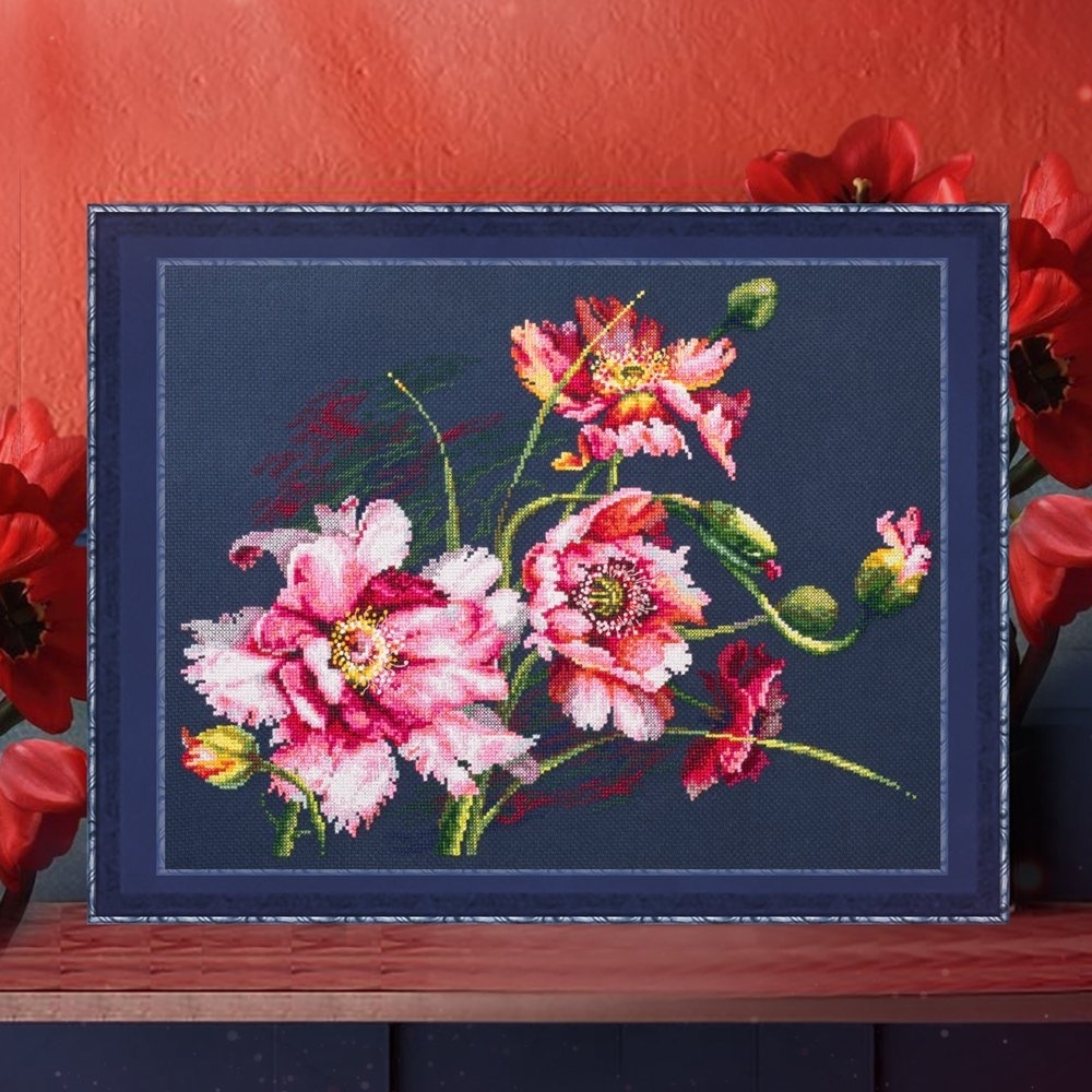 The Mystery Of Poppies Cross Stitch Kit фото 4