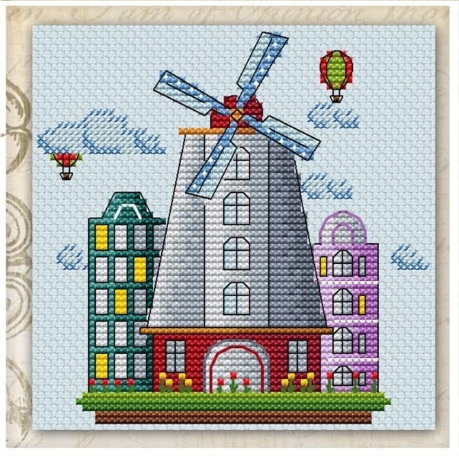 Netherlands Cross Stitch Chart фото 1