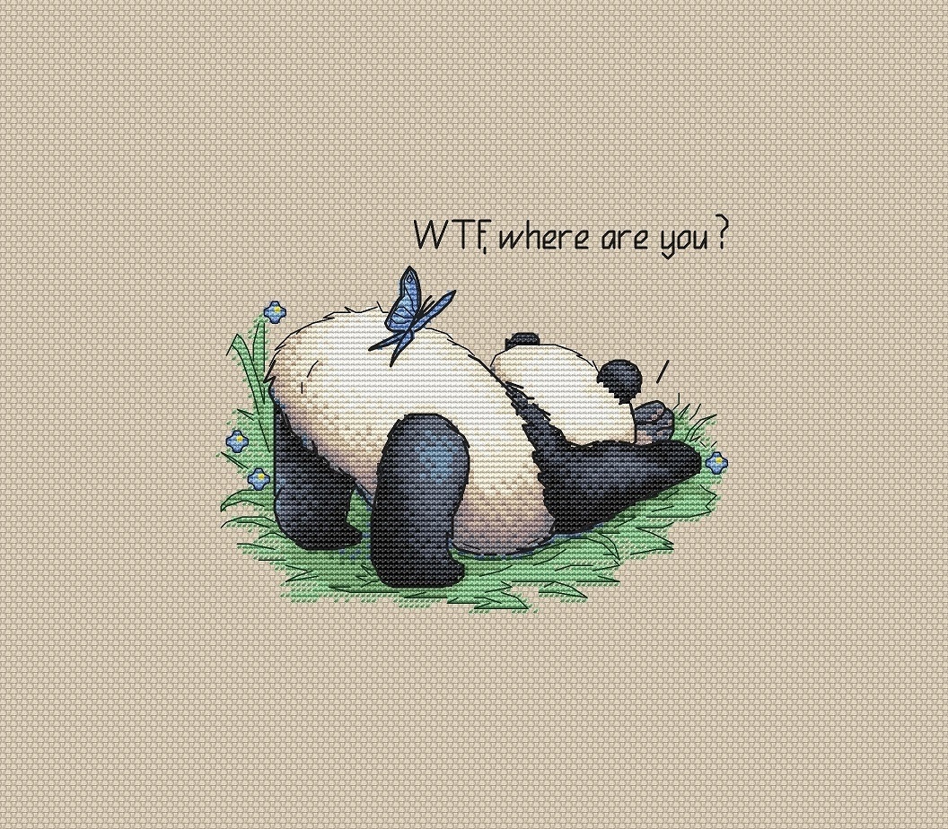 WTF, Where are You Cross Stitch Pattern фото 1