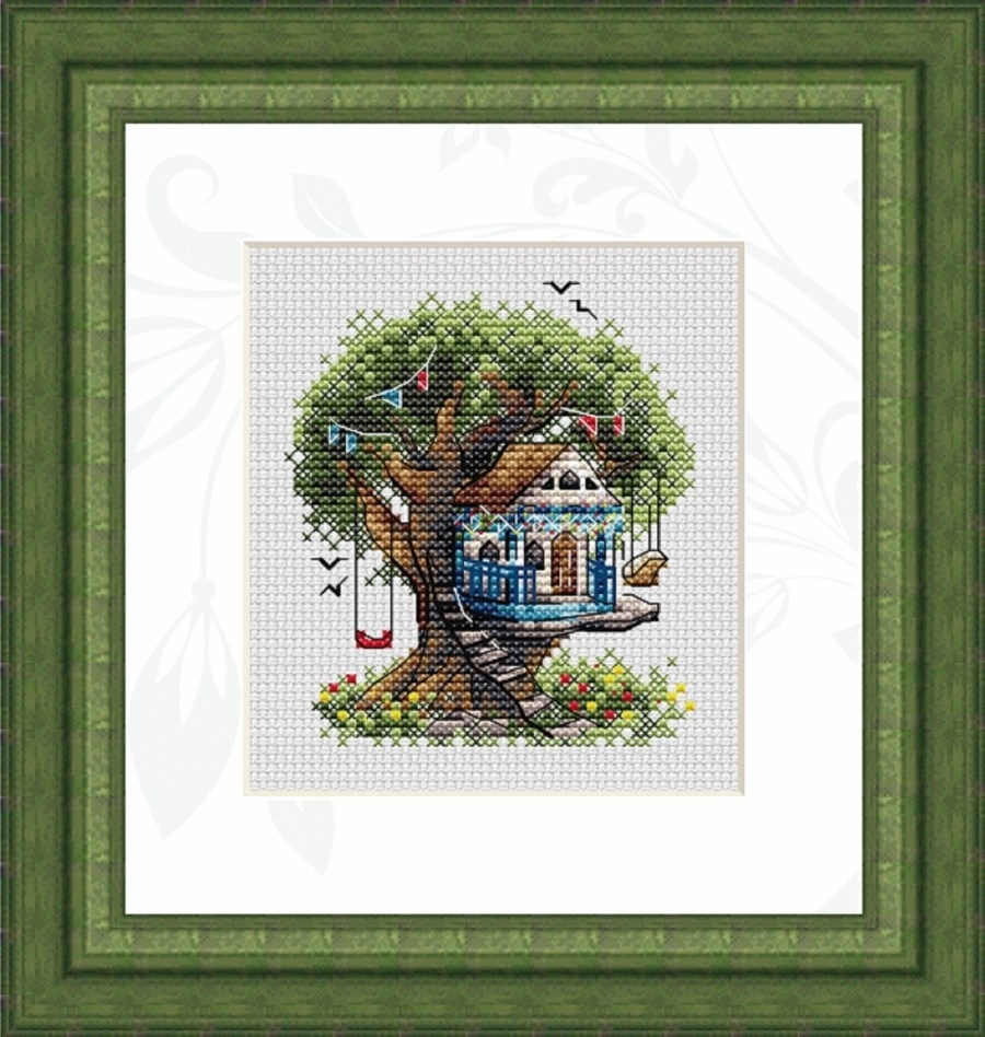 A House on a Tree Cross Stitch Pattern фото 1