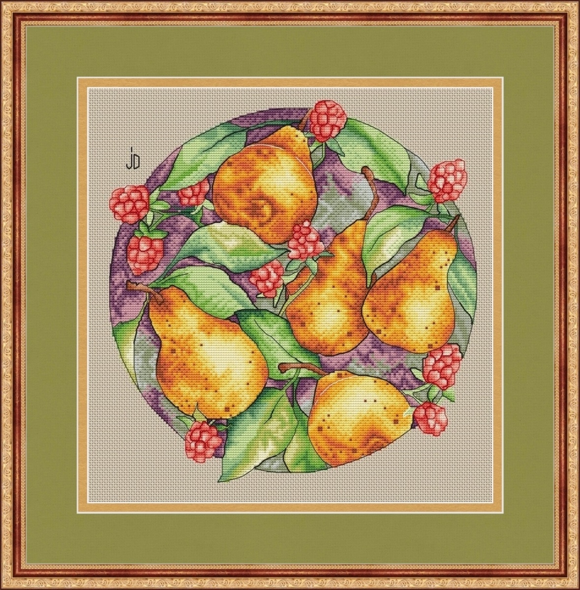 Berries and Fruits Cross Stitch Pattern фото 1