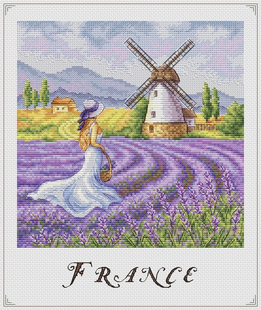 Lavender Dreams Cross Stitch Pattern фото 1