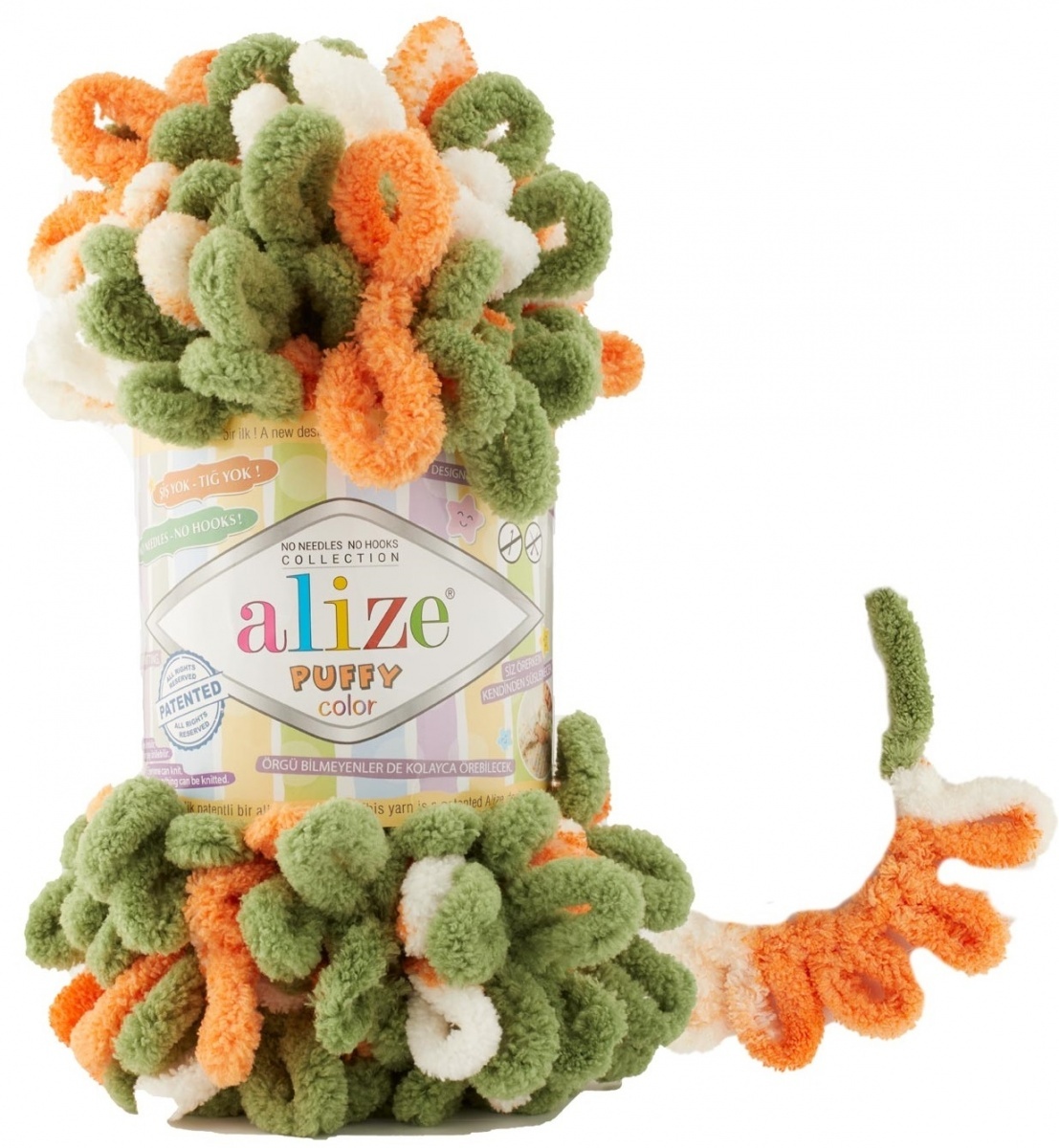 Alize Puffy Color, 100% Micropolyester 5 Skein Value Pack, 500g фото 66