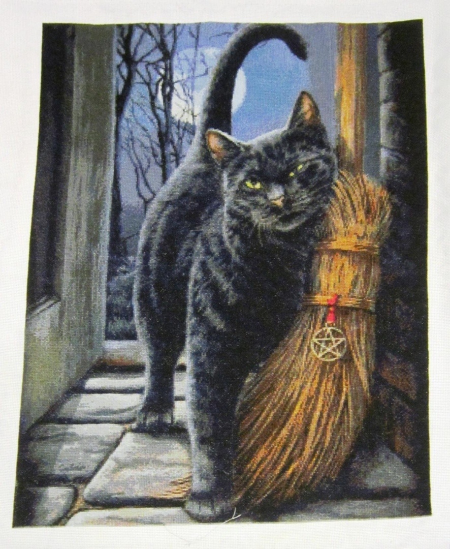 The Witch's Cat Cross Stitch Pattern фото 2