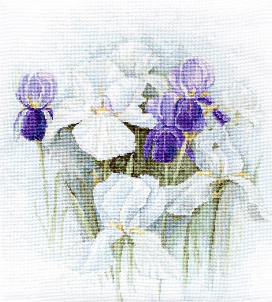 Watercolor Irises Cross Stitch Kit фото 1