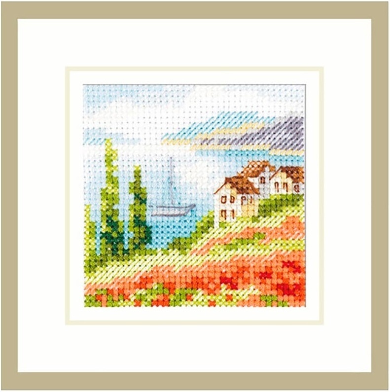 Poppies by the Sea Cross Stitch Kit фото 1