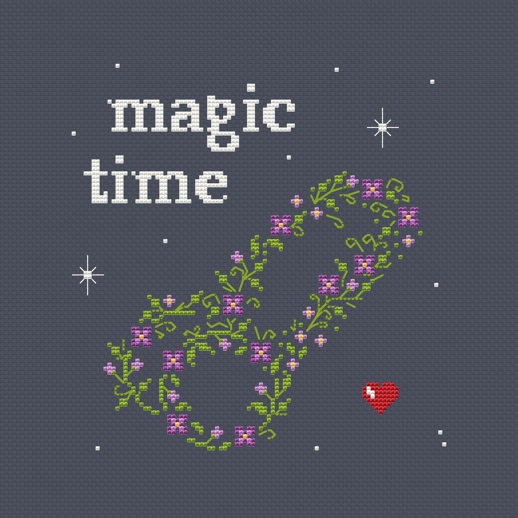 A Magic Time Cross Stitch Pattern фото 3