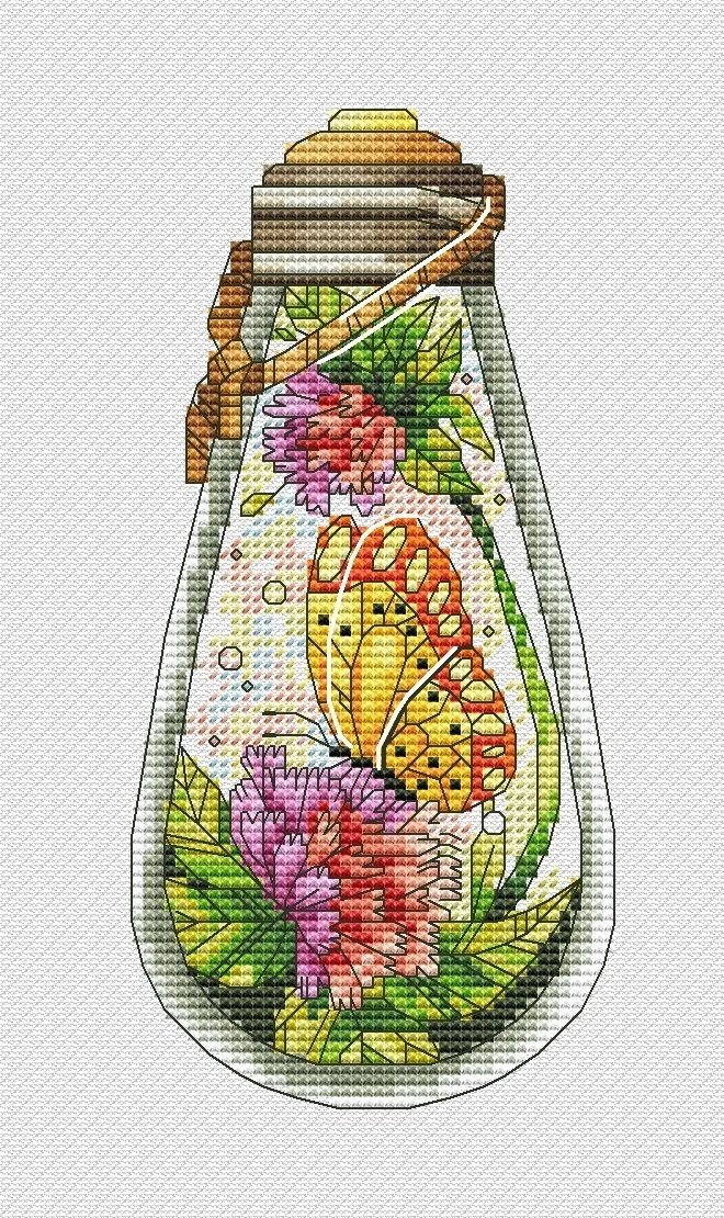 Spring Light Bulb 3 Cross Stitch Pattern фото 1