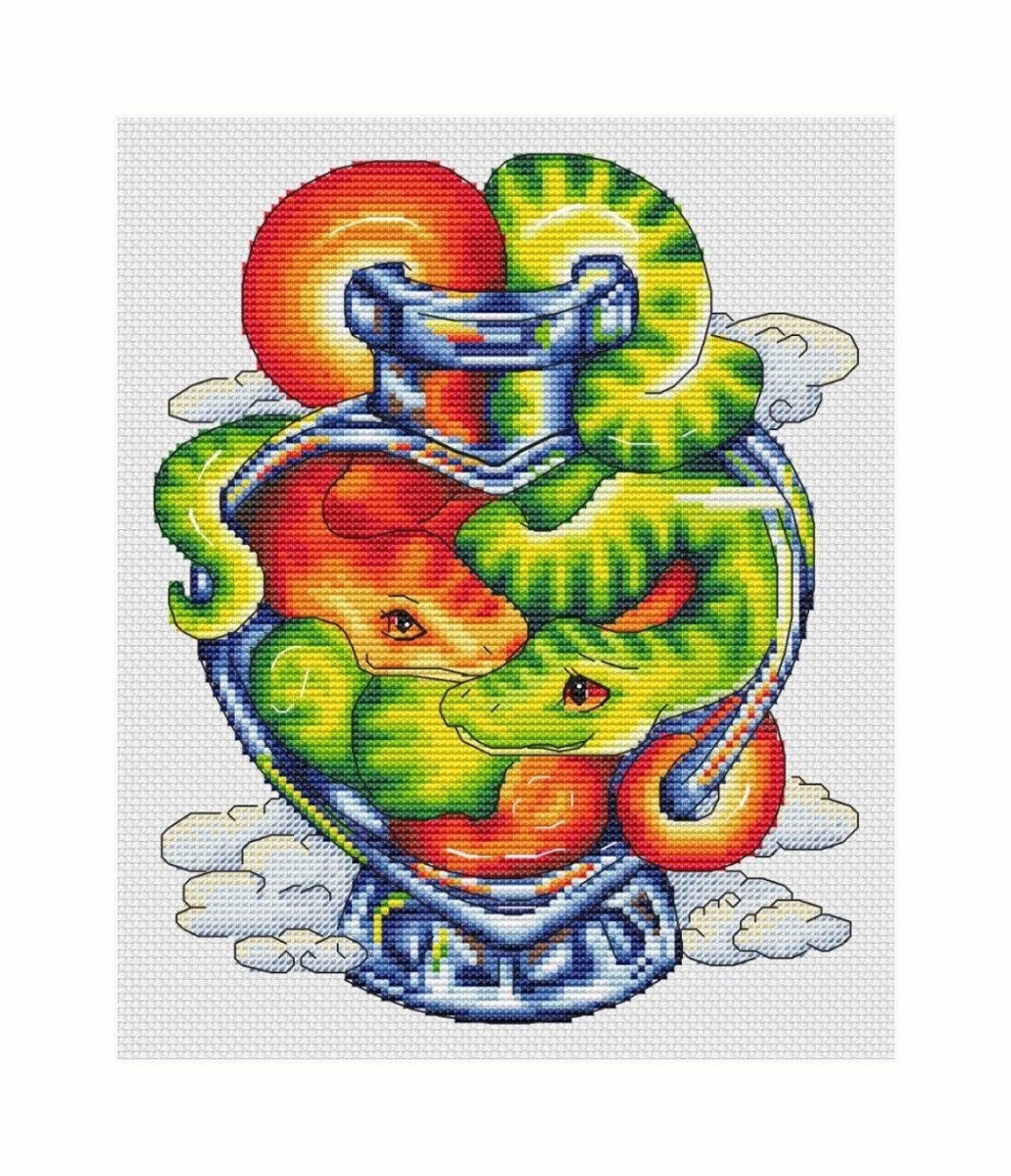 Snake Potion Cross Stitch Pattern фото 1