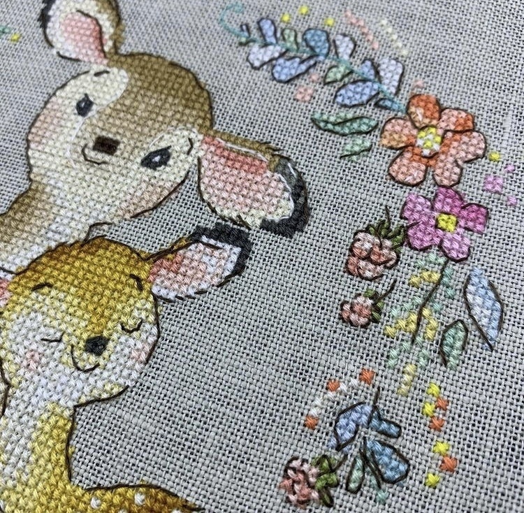 Deer Mom Cross Stitch Pattern фото 4