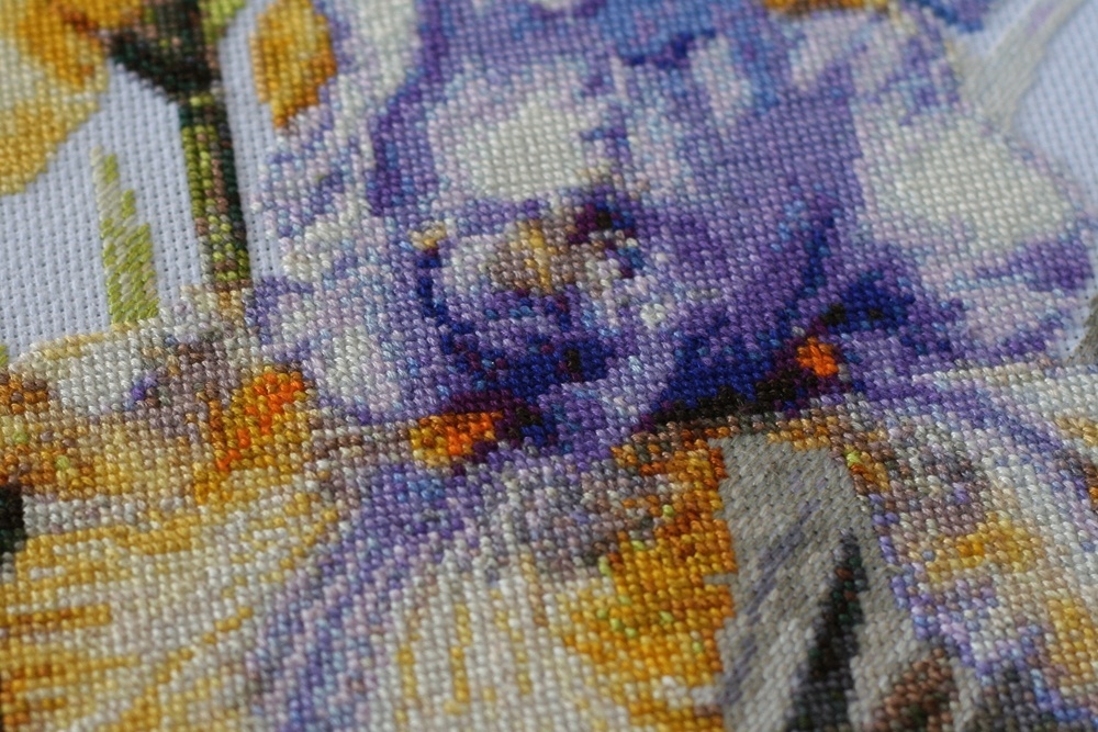 Tender Irises Cross Stitch Kit фото 3