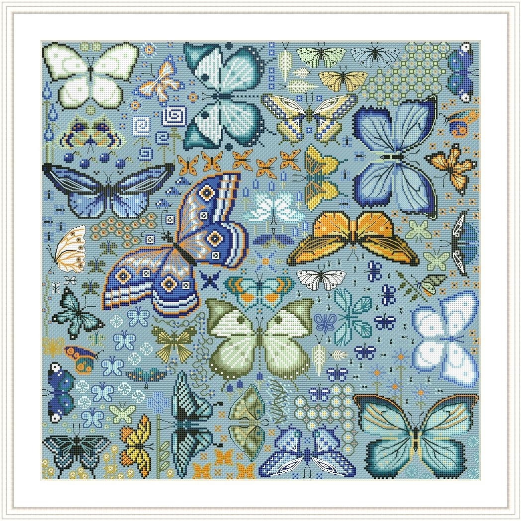 Butterflies. Evening Cross Stitch Pattern фото 2