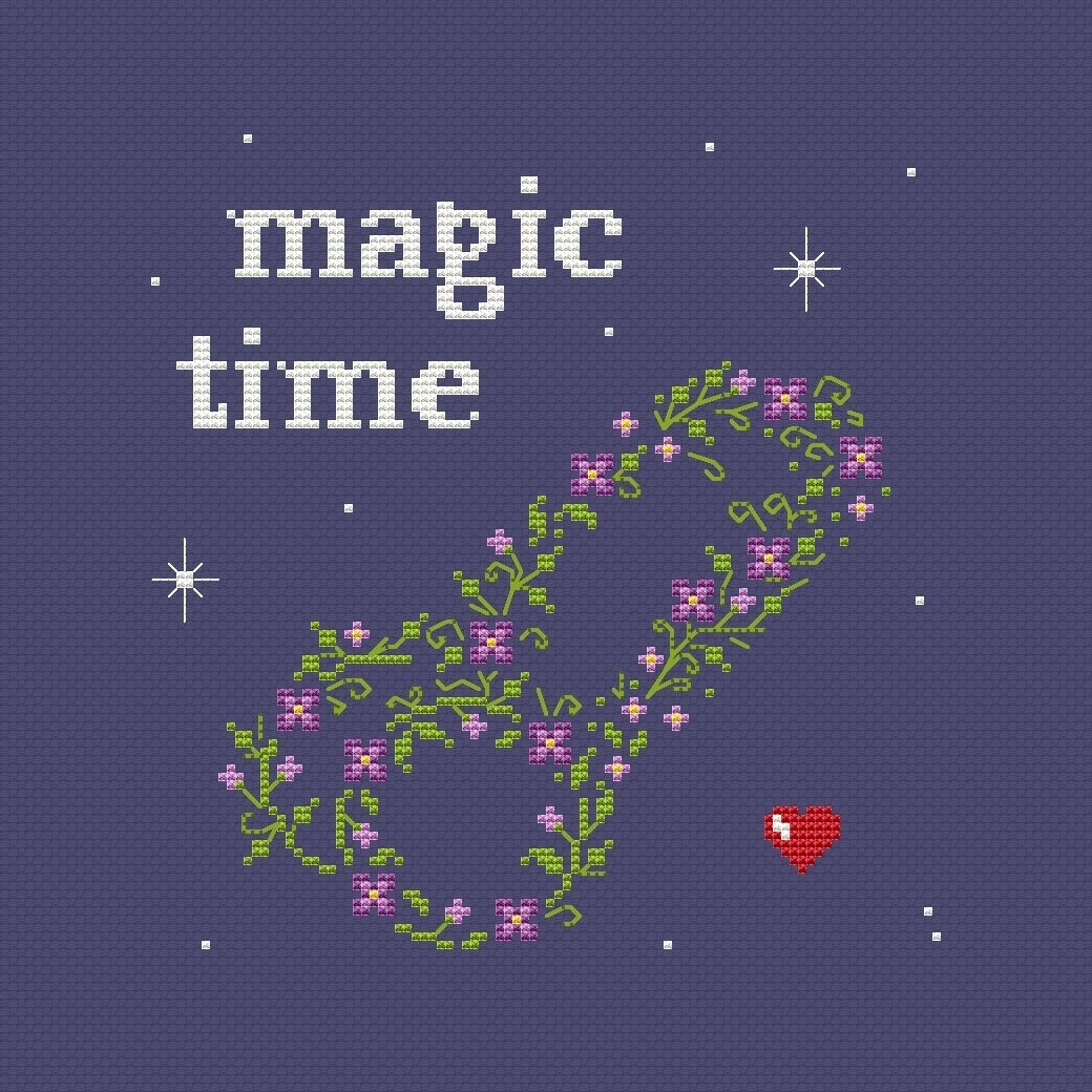 A Magic Time Cross Stitch Pattern фото 2