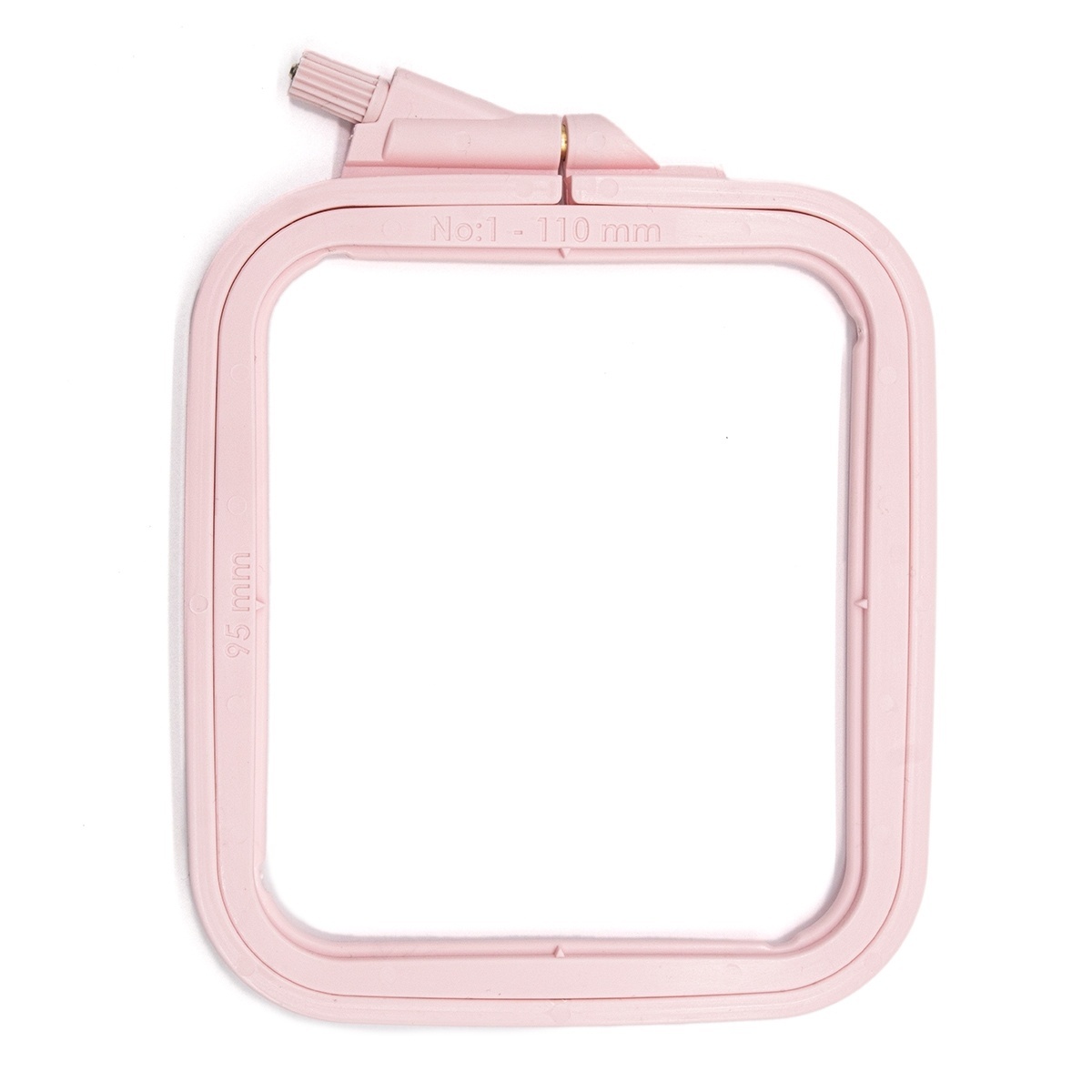 Screwed Plastic Embroidery Hoops 9,5x11cm, pink фото 1