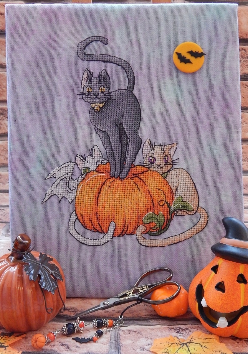 Cats and Pumpkin Cross Stitch Pattern фото 8