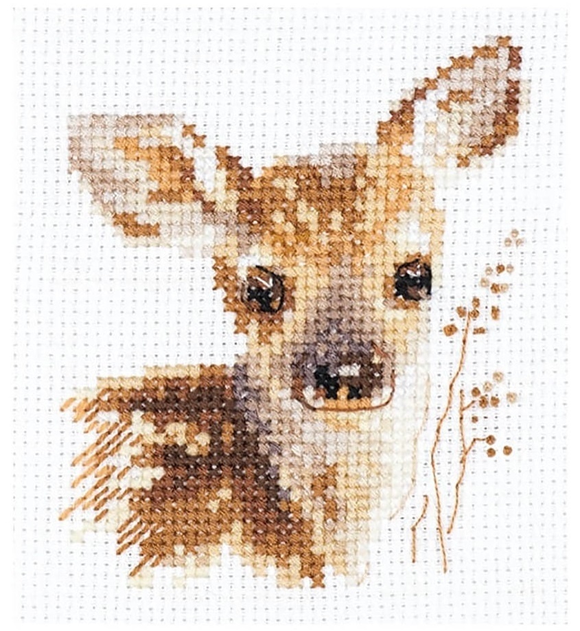 Animal Portraits. Fawn Cross Stitch Kit фото 1