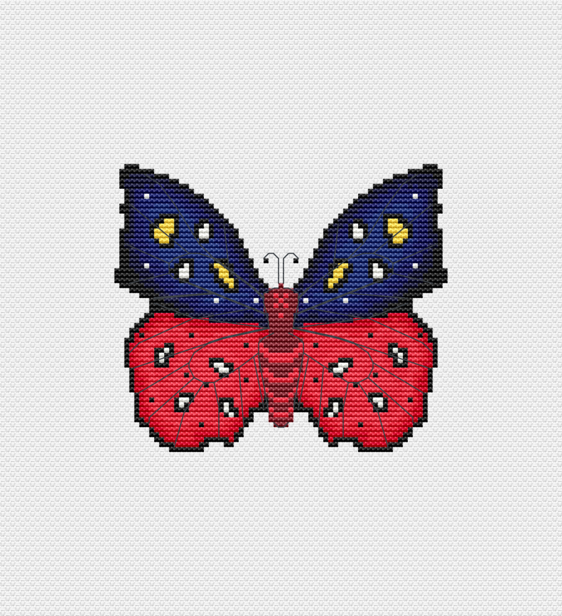 Butterfly Hera Cross Stitch Pattern фото 2