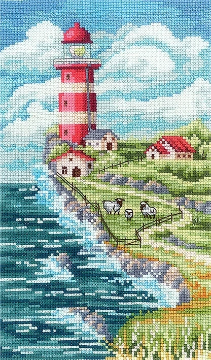 Landscape with Lighthouse Cross Stitch Kit фото 1