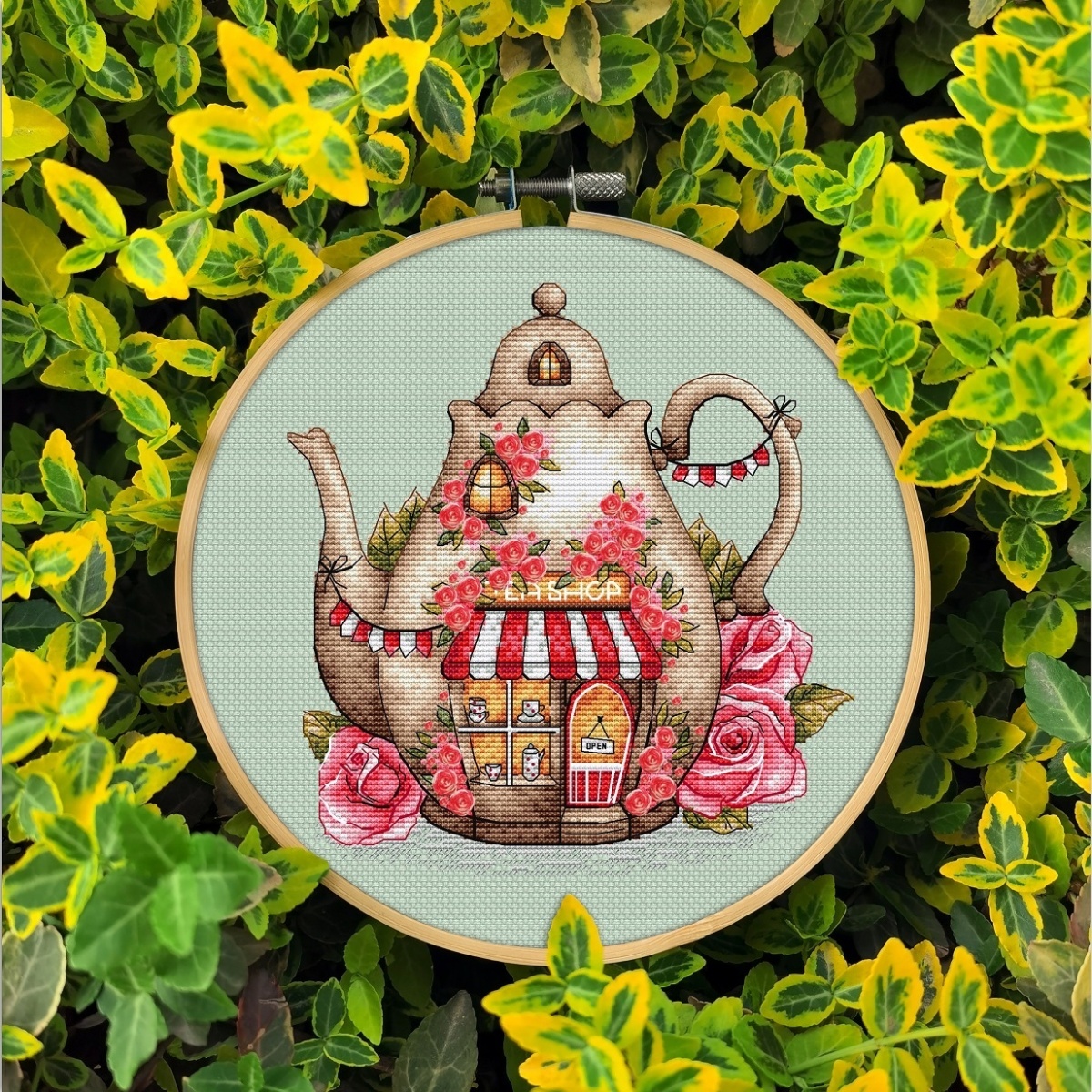 Vintage Tea Cross Stitch Pattern фото 3