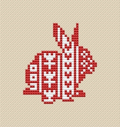 Spring Bunny 2 Cross Stitch Pattern фото 1