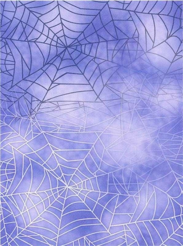 18 Count Aida Designer Fabric by MP Studia Spiderweb on Purple фото 1