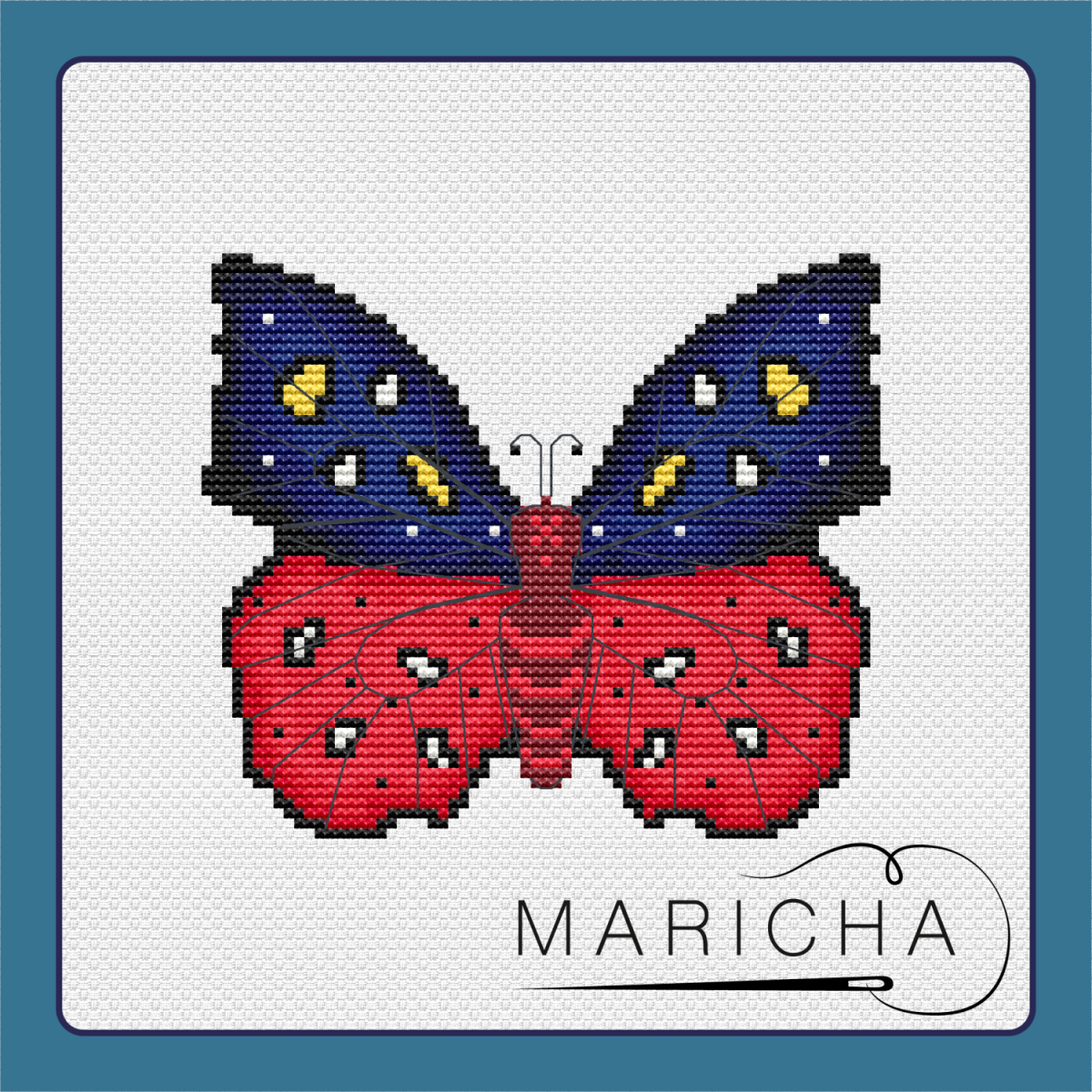 Butterfly Hera Cross Stitch Pattern фото 1