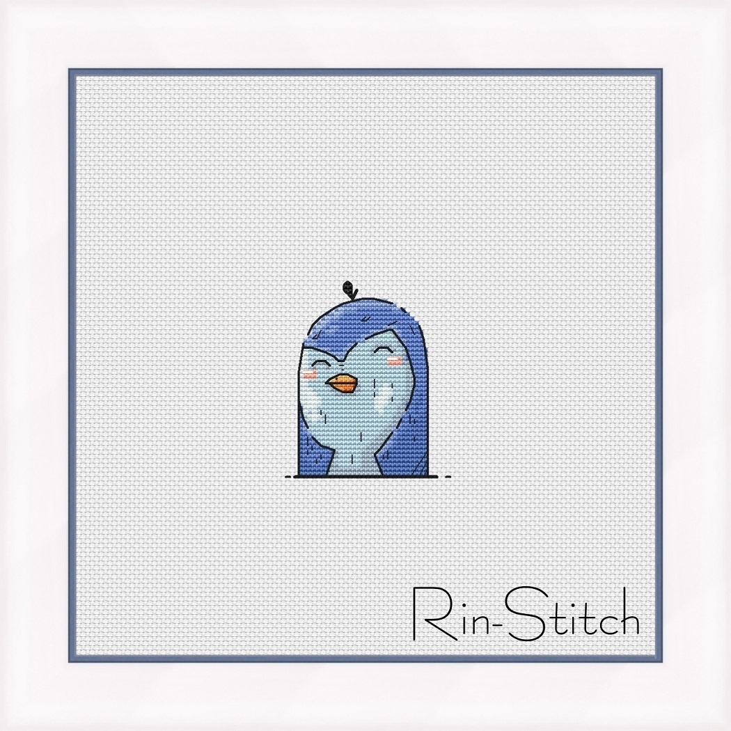 A Penguin Cross Stitch Pattern фото 1