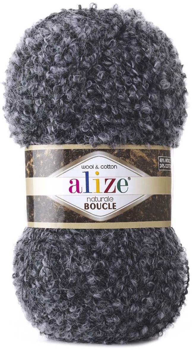 Alize Naturale Boucle, 49% Wool, 24% Cotton, 24% Acrylic, 3% Polyester 5 Skein Value Pack, 500g фото 11