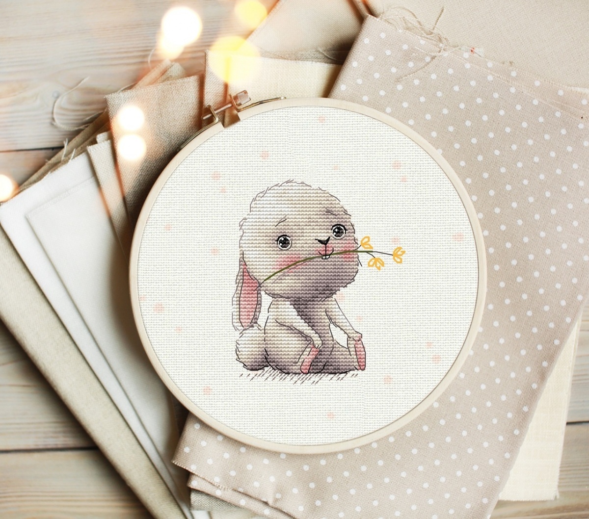 Cute Little Bunny Cross Stitch Pattern фото 1