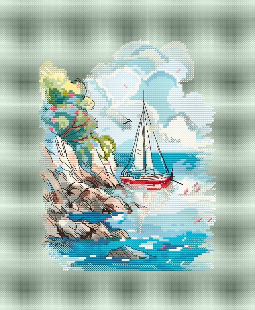 By the Shore Cross Stitch Pattern фото 3