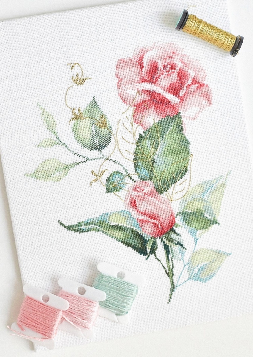 Garden Rose Cross Stitch Pattern фото 2