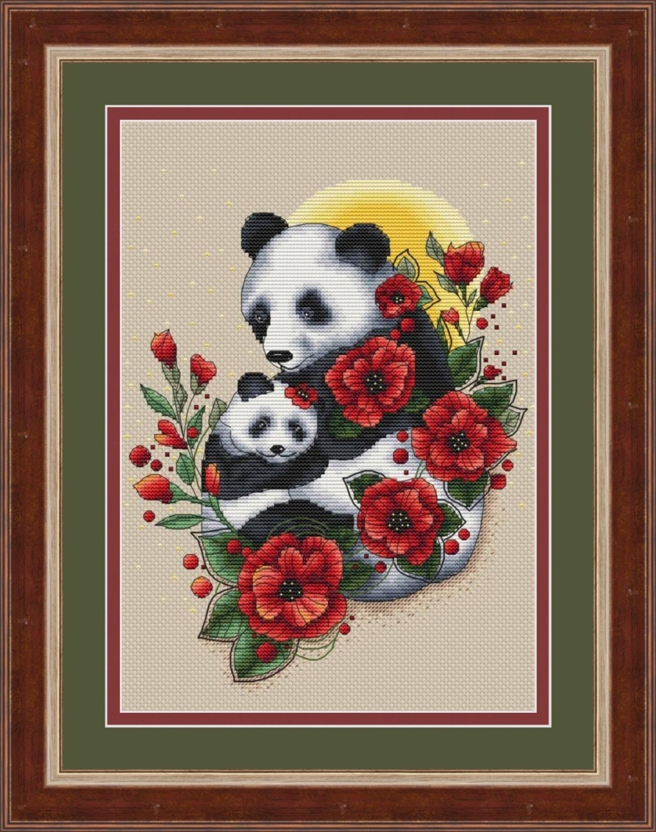 Pandas Cross Stitch Chart фото 1