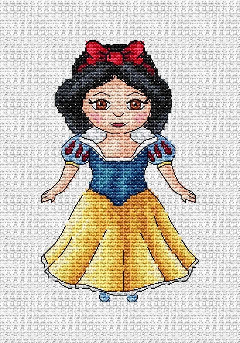 A Snow White Cross Stitch Pattern фото 1