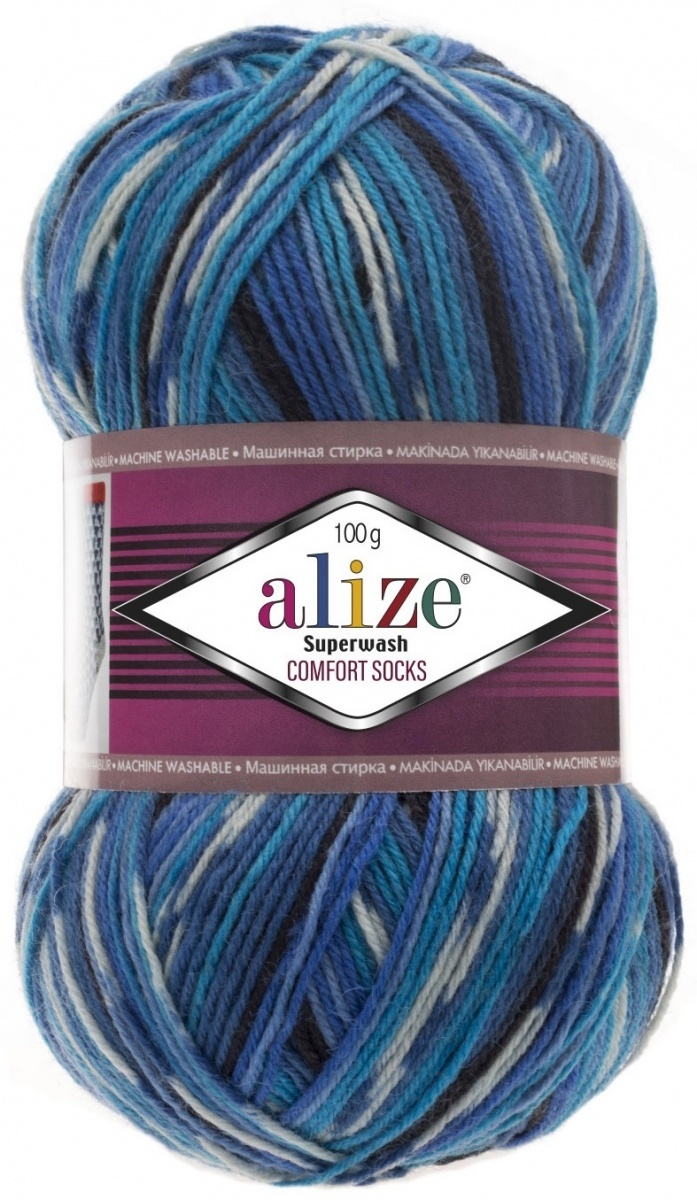 Alize Superwash Comfort Socks 75% wool, 25% polyamide 5 Skein Value Pack, 500g фото 19