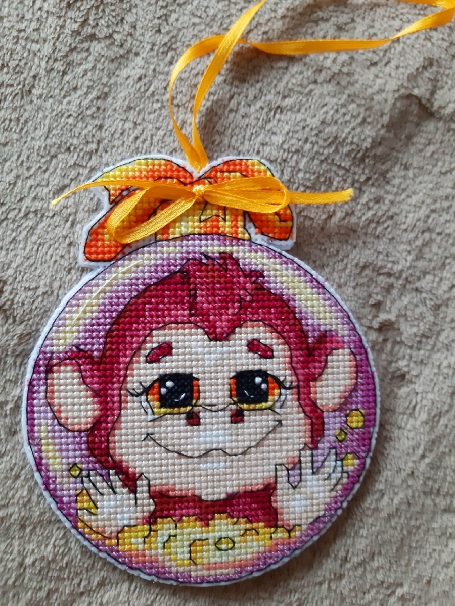 Christmas Monkey Cross Stitch Pattern фото 2