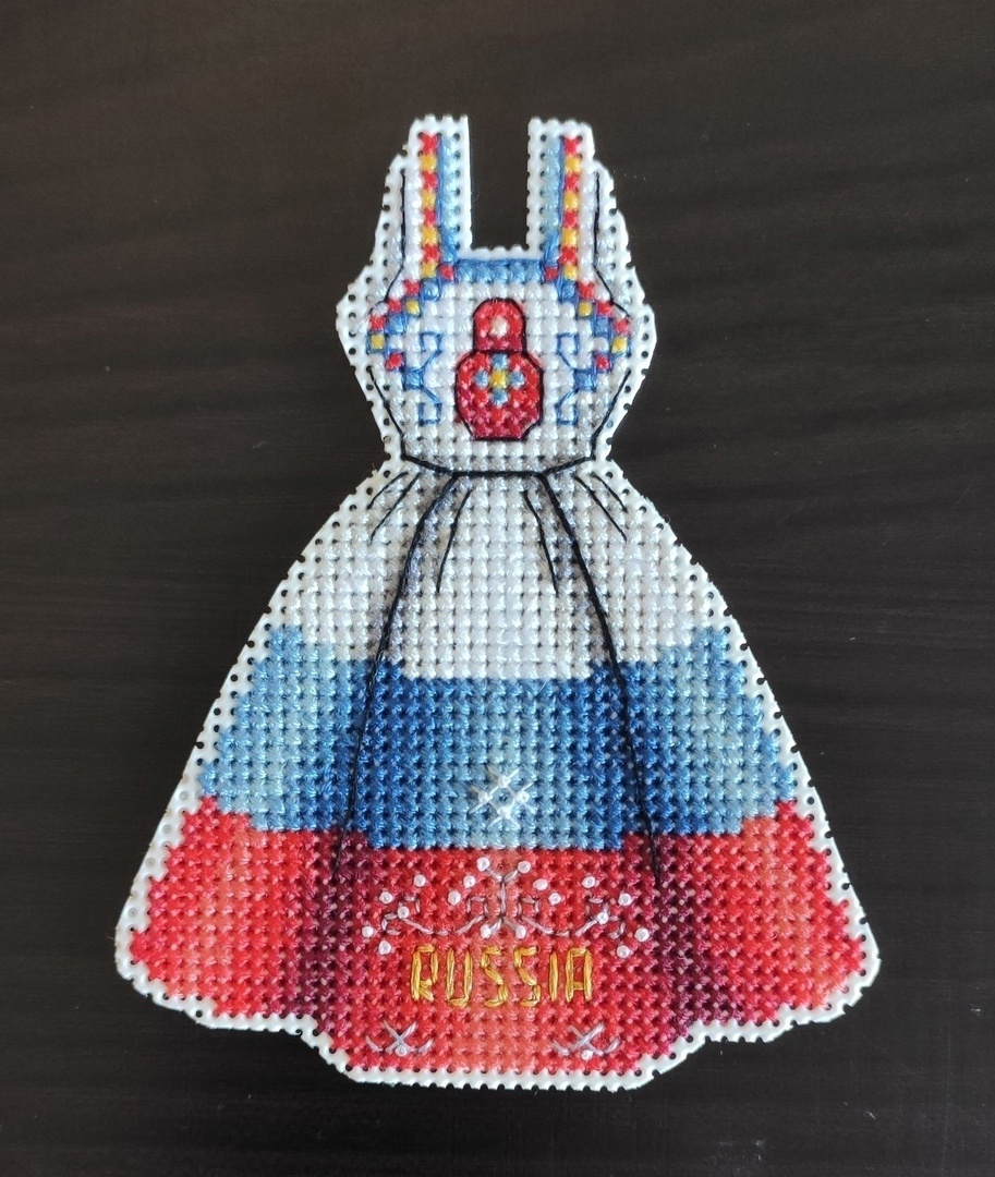 Dress. Russia Cross Stitch Pattern фото 2