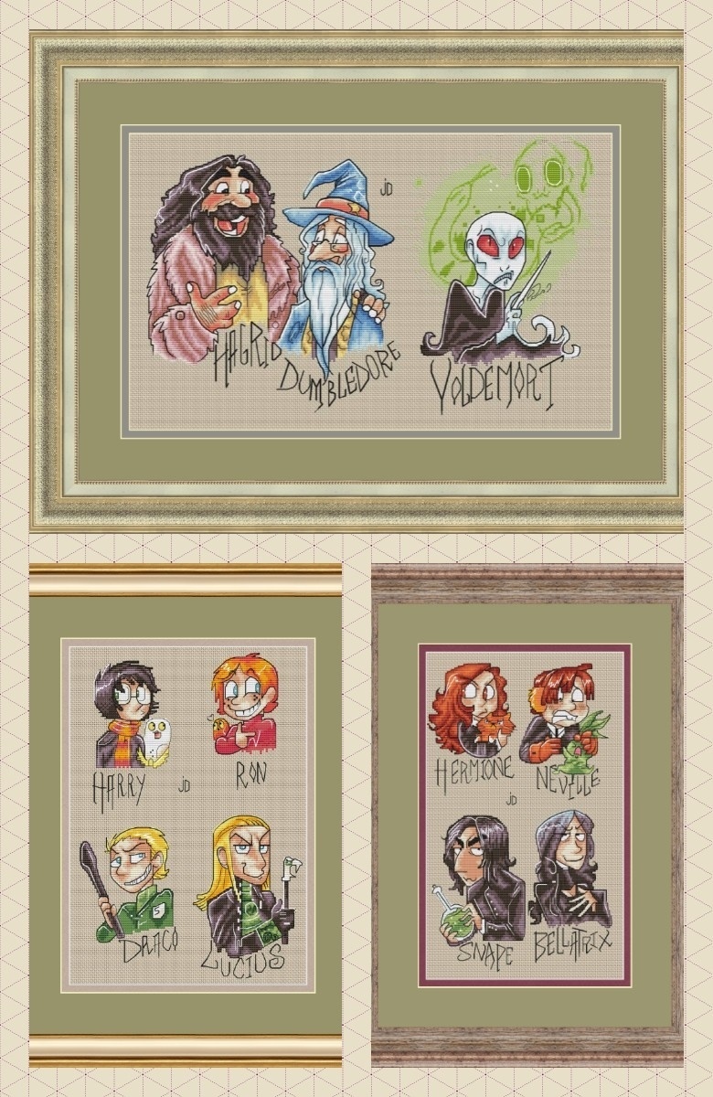 Magic Book Heroes Cross Stitch Pattern фото 1