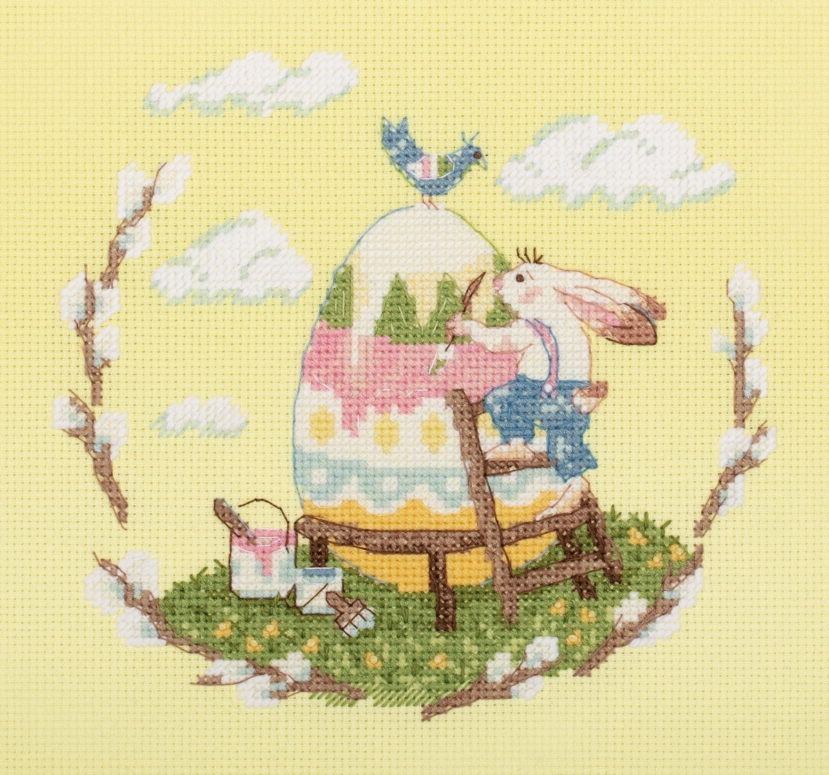 Easter Egg and Bunny Cross Stitch Kit фото 1