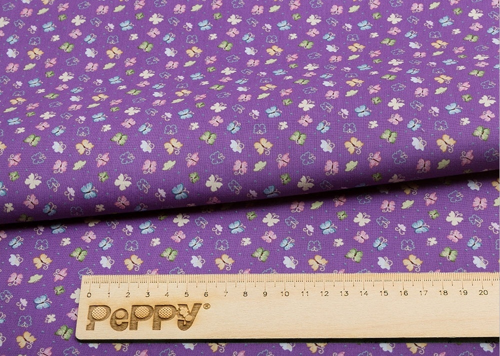 Fat Quarter Peppy, print Violet with Butterflies фото 2