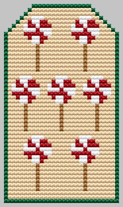 Christmas Sweets Gift Tag Cross Stitch Pattern фото 1