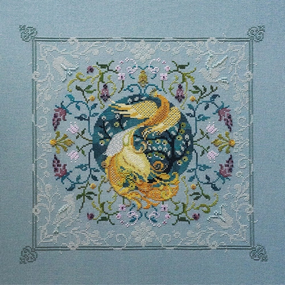 Fire Bird Cross Stitch Pattern фото 1